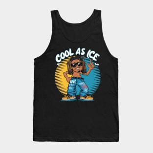 Cool As Ice (Black Cartoon) Tank Top